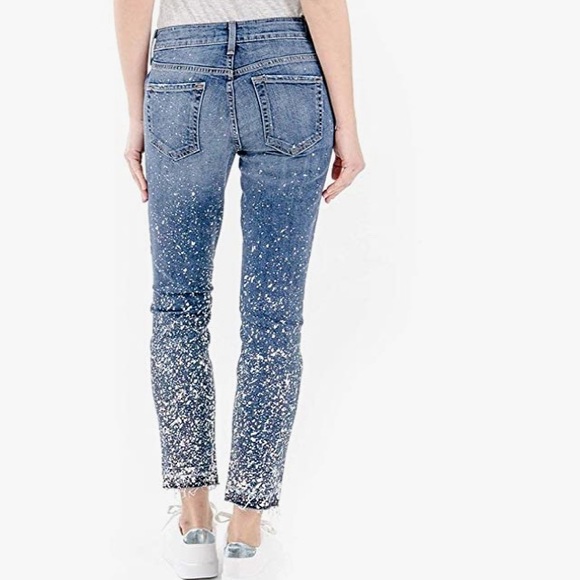 Level 99 Amber Galaxy silver splattered jeans - Picture 3 of 10